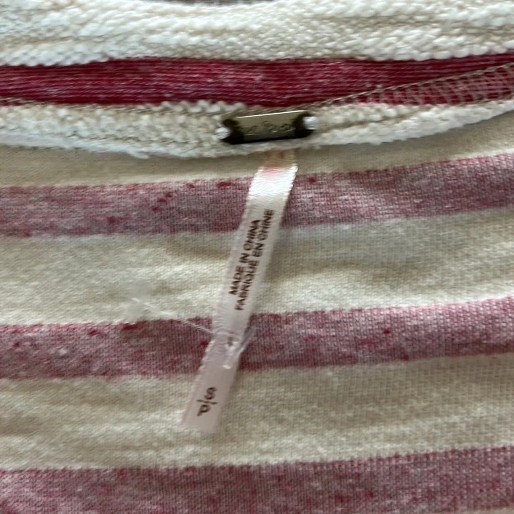 Free People striped peplum jacket size small